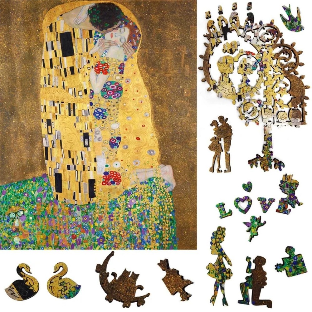 NIB/Sealed Klimt The Kiss Wooden Puzzle 311 pieces